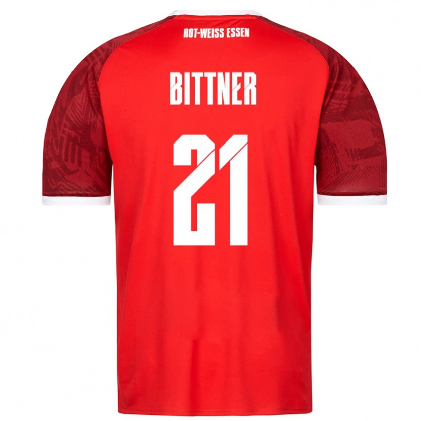 Danxen Homem Camisola Lucas Bittner #21 Vermelho Borgonha Branco Alternativa 2025/26 Camisa Brasil