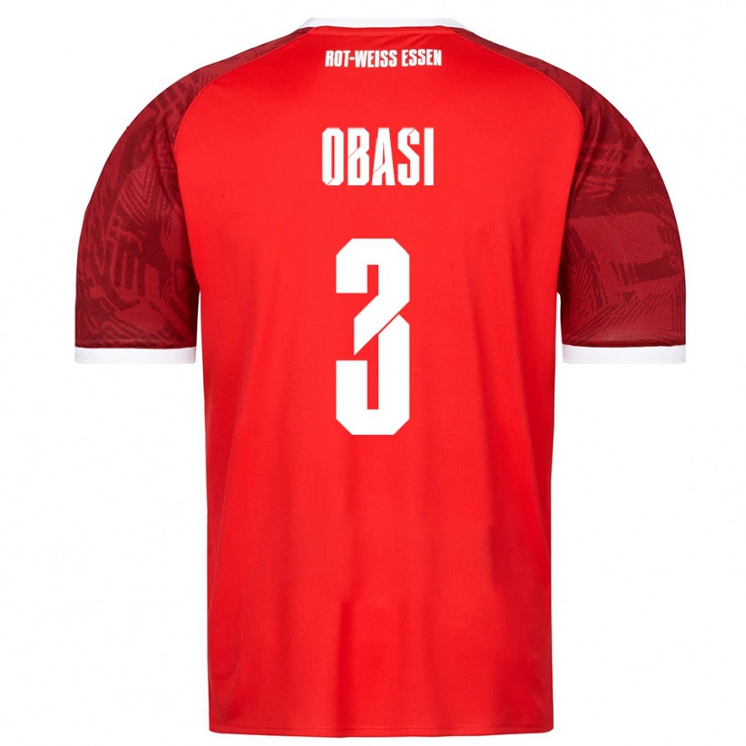 Danxen Homem Camisola Carrick Obasi #3 Vermelho Borgonha Branco Alternativa 2025/26 Camisa Brasil
