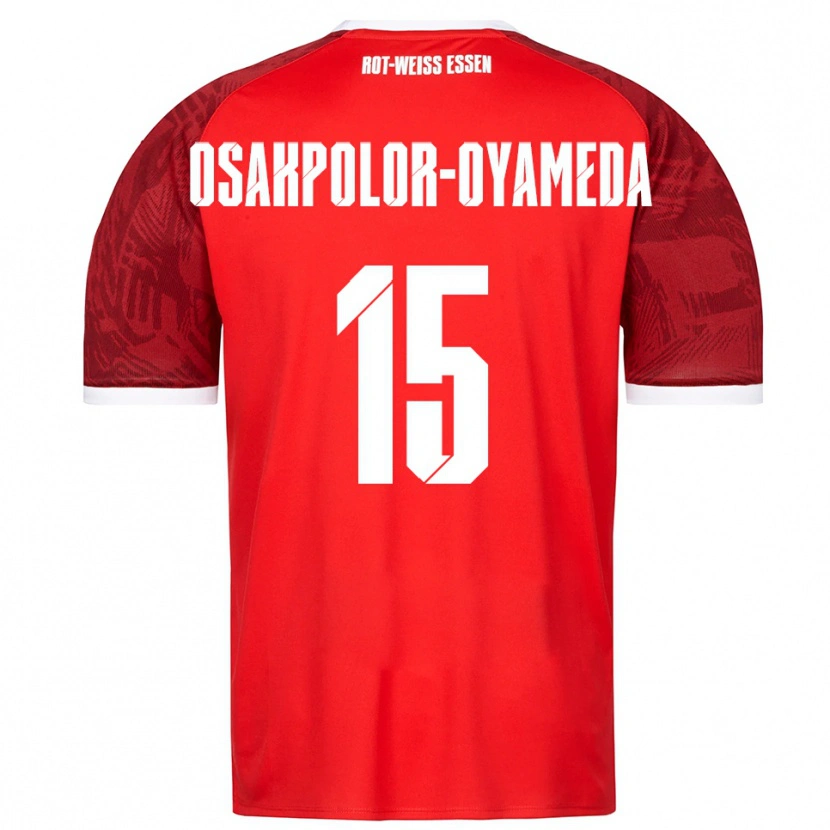 Danxen Homem Camisola Joel Osakpolor-Oyameda #15 Vermelho Borgonha Branco Alternativa 2025/26 Camisa Brasil