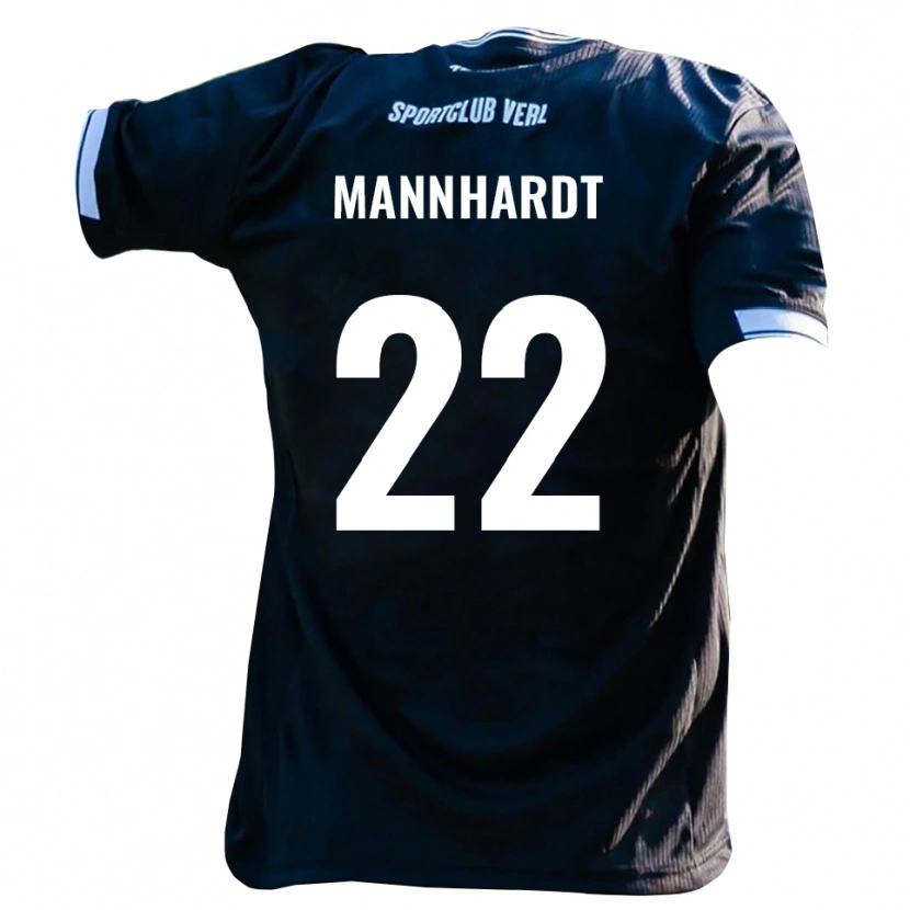Danxen Homem Camisola Marco Mannhardt #22 Preto Branco Alternativa 2025/26 Camisa Brasil