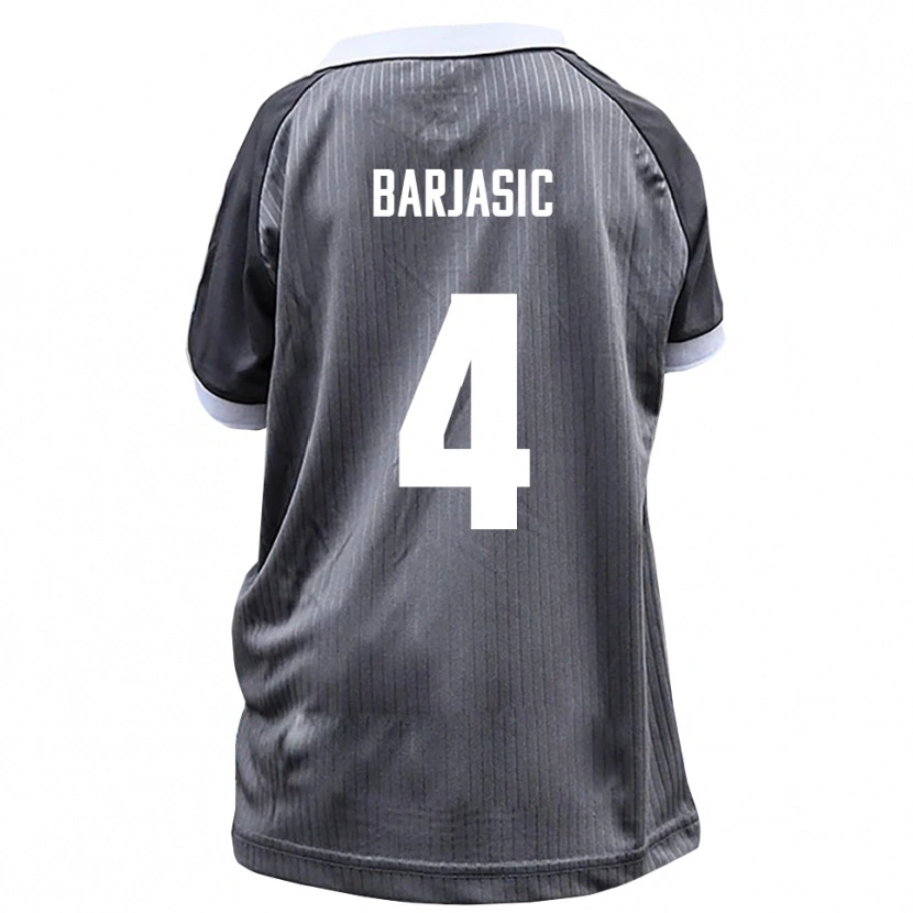 Danxen Homem Camisola Nikola Barjasic #4 Cinzento Branco Alternativa 2025/26 Camisa Brasil