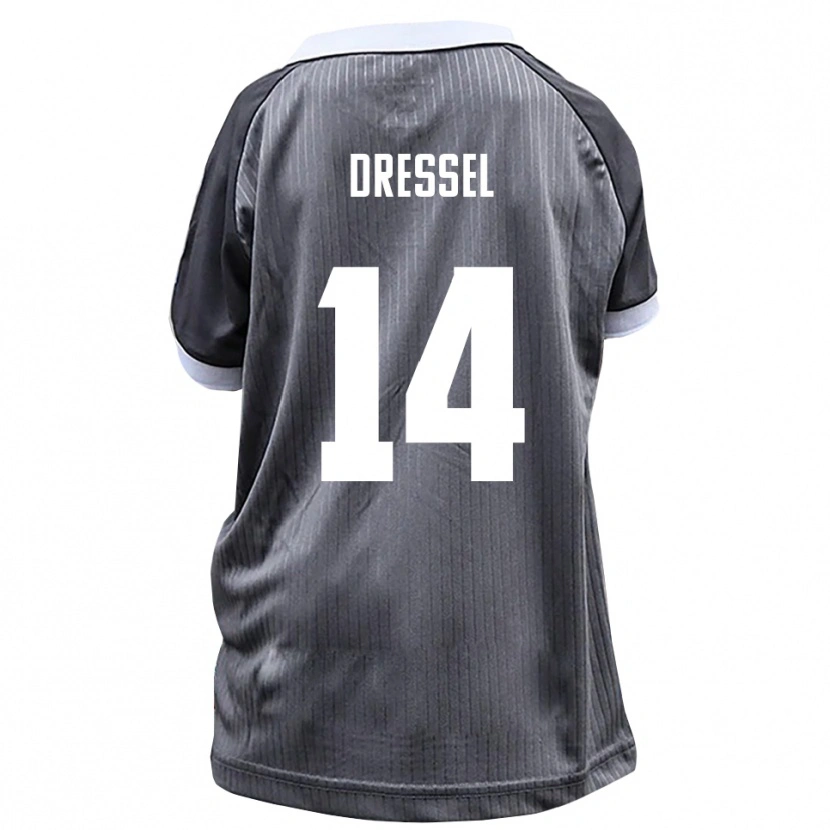 Danxen Homem Camisola Dennis Dressel #14 Cinzento Branco Alternativa 2025/26 Camisa Brasil