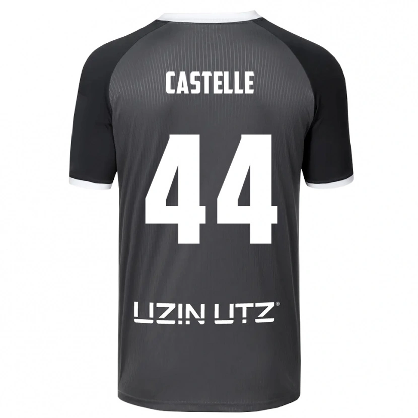 Danxen Homem Camisola Niklas Castelle #44 Cinzento Branco Alternativa 2025/26 Camisa Brasil