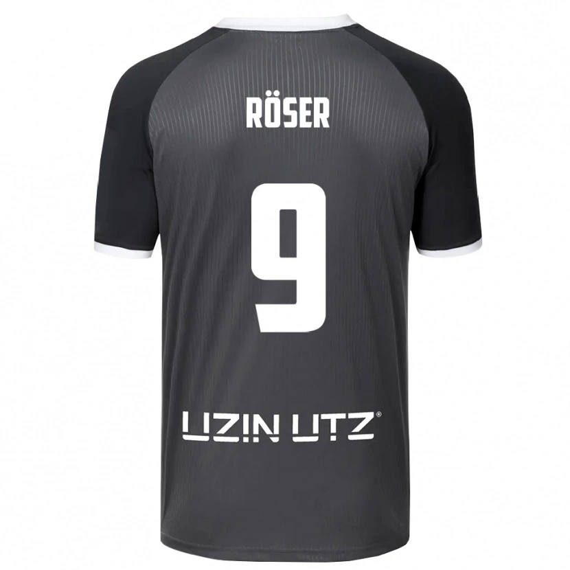 Danxen Homem Camisola Lucas Röser #9 Cinzento Branco Alternativa 2025/26 Camisa Brasil