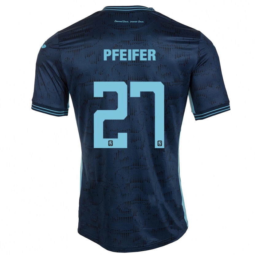 Danxen Homem Camisola Manuel Pfeifer #27 Azul Royal Alternativa 2025/26 Camisa Brasil