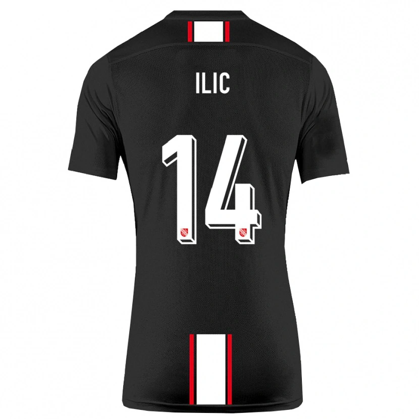 Danxen Homem Camisola Marko Ilic #14 Preto Branco Alternativa 2025/26 Camisa Brasil