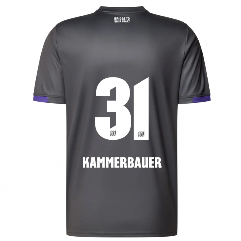 Danxen Homem Camisola Patrick Kammerbauer #31 Cinzento Roxo Alternativa 2025/26 Camisa Brasil