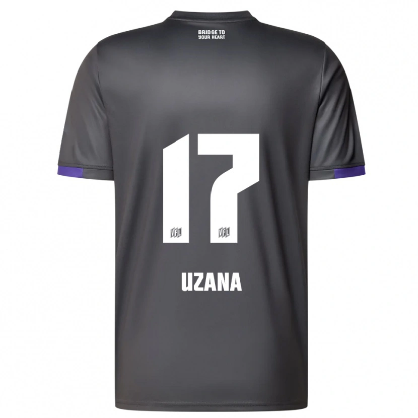 Danxen Homem Camisola Sebastian Uzana #17 Cinzento Roxo Alternativa 2025/26 Camisa Brasil
