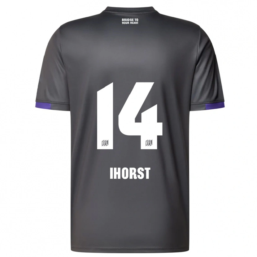 Danxen Homem Camisola Luc Ihorst #14 Cinzento Roxo Alternativa 2025/26 Camisa Brasil