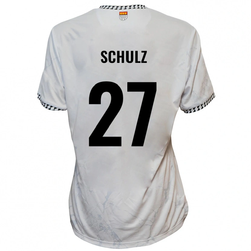 Danxen Homem Camisola Arne Schulz #27 Branco Preto Alternativa 2025/26 Camisa Brasil