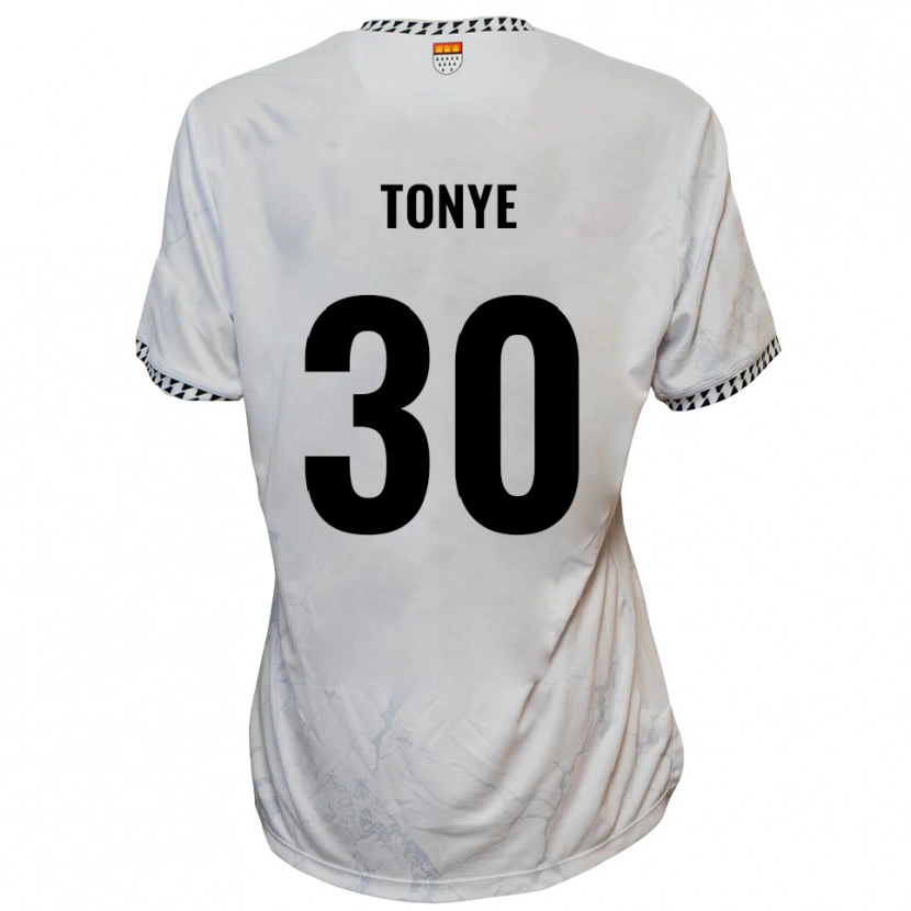 Danxen Homem Camisola Yannick Tonye #30 Branco Preto Alternativa 2025/26 Camisa Brasil