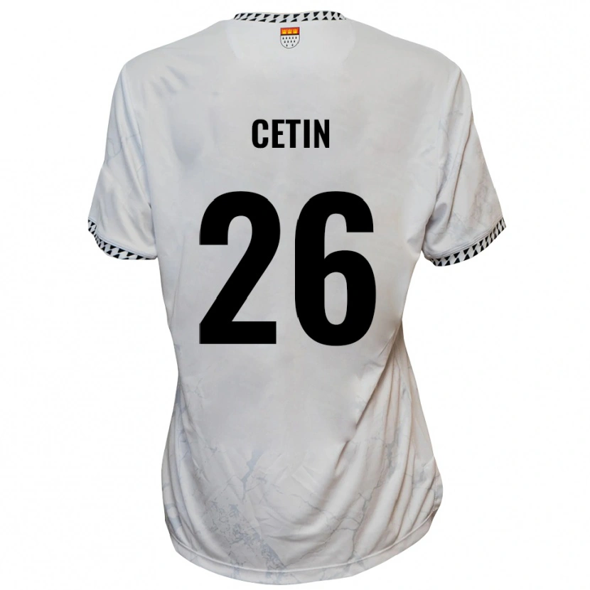 Danxen Homem Camisola Serkan Cetin #26 Branco Preto Alternativa 2025/26 Camisa Brasil