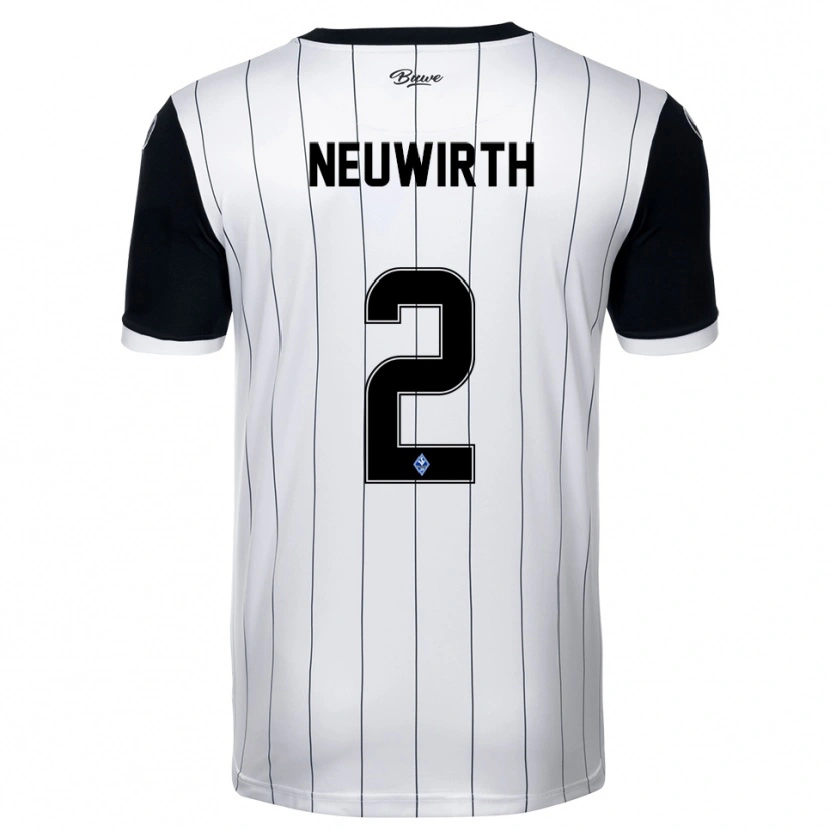 Danxen Homem Camisola Niklas Neuwirth #2 Branco Preto Alternativa 2025/26 Camisa Brasil