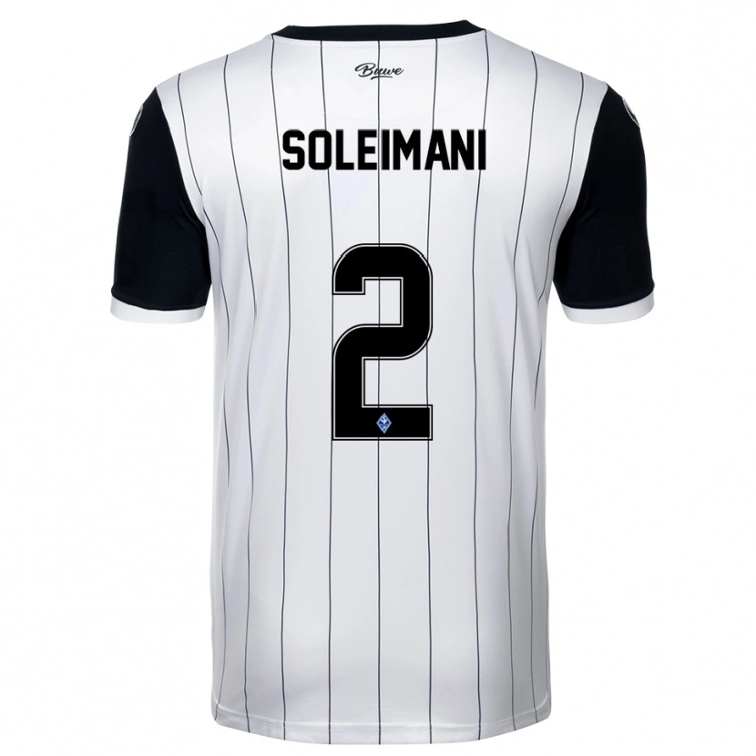 Danxen Homem Camisola Amir Soleimani #2 Branco Preto Alternativa 2025/26 Camisa Brasil