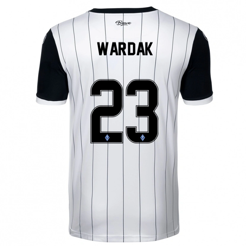 Danxen Homem Camisola Yusuf Wardak #23 Branco Preto Alternativa 2025/26 Camisa Brasil