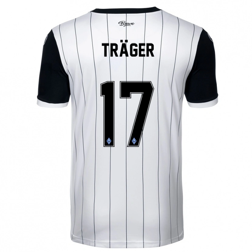 Danxen Homem Camisola Mika Träger #17 Branco Preto Alternativa 2025/26 Camisa Brasil