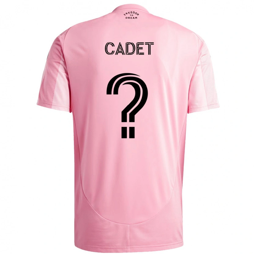 Danxen Criança Camisola Zidane Cadet #0 Rosa Preto Principal 2025/26 Camisa Brasil