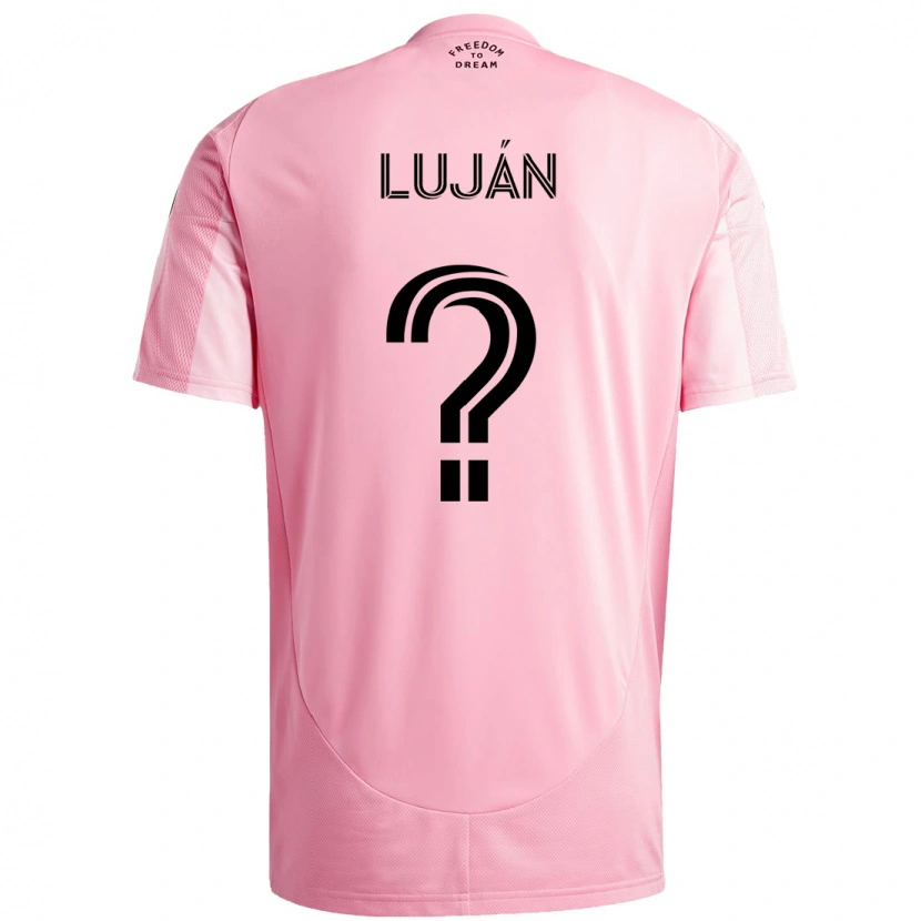Danxen Criança Camisola Gonzalo Luján #0 Rosa Preto Principal 2025/26 Camisa Brasil