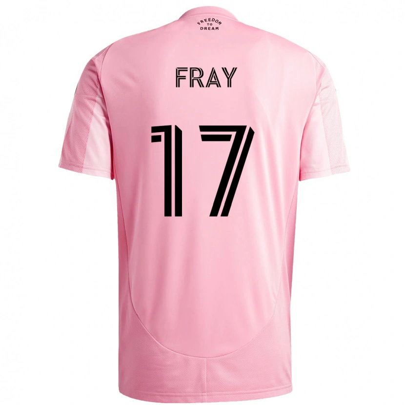 Danxen Criança Camisola Ian Fray #17 Rosa Preto Principal 2025/26 Camisa Brasil