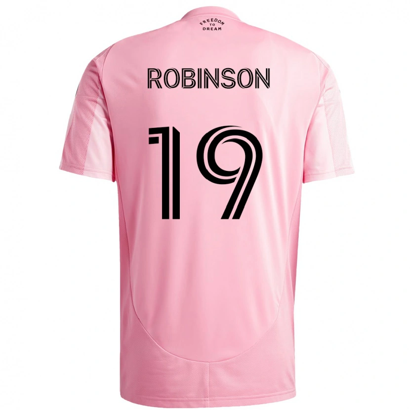 Danxen Criança Camisola Robbie Robinson #19 Rosa Preto Principal 2025/26 Camisa Brasil