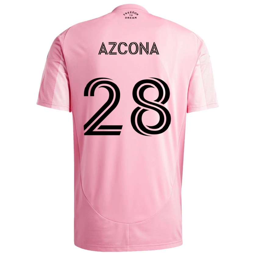 Danxen Criança Camisola Edison Azcona #28 Rosa Preto Principal 2025/26 Camisa Brasil