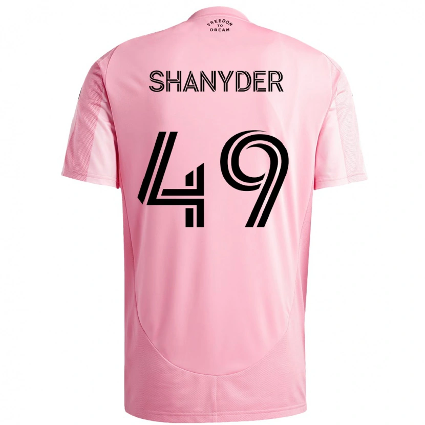 Danxen Criança Camisola Shanyder Borgelin #49 Rosa Preto Principal 2025/26 Camisa Brasil