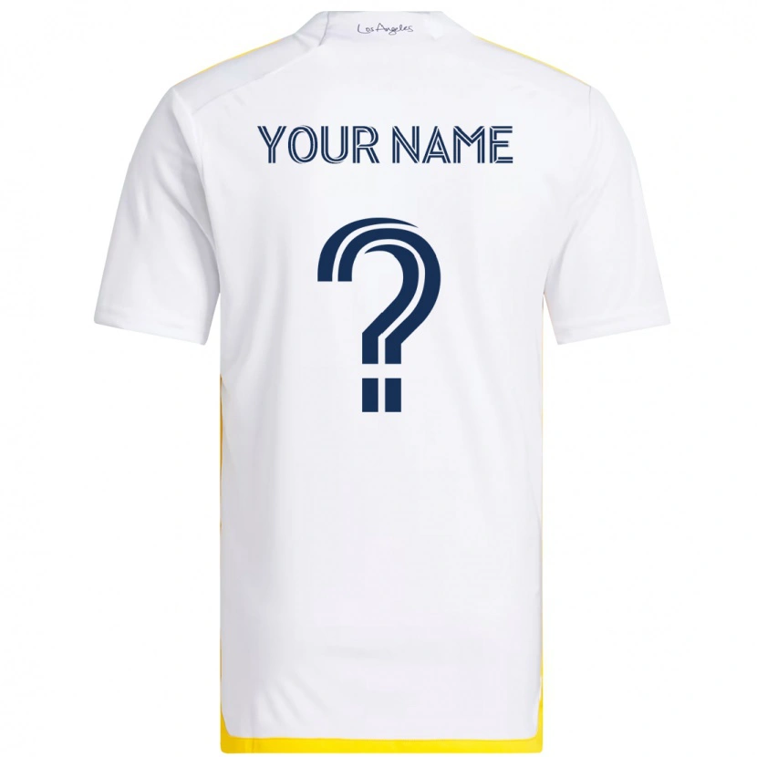 Danxen Criança Camisola Seu Nome #0 Branco Amarelo Principal 2025/26 Camisa Brasil