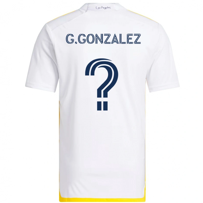 Danxen Criança Camisola Gustavo Gonzalez #0 Branco Amarelo Principal 2025/26 Camisa Brasil