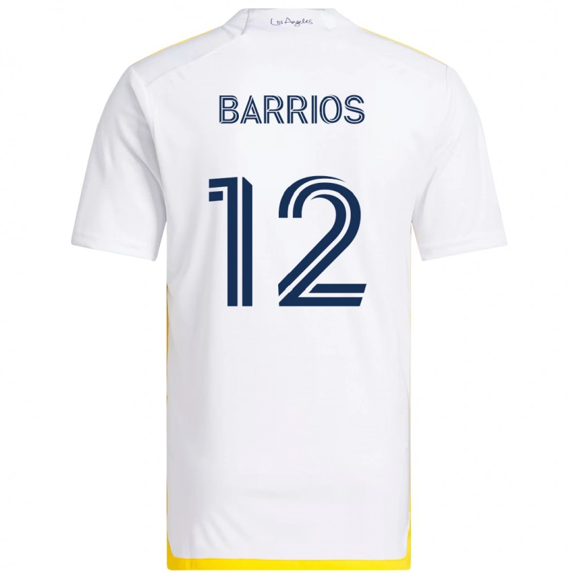 Danxen Criança Camisola Michael Barrios #12 Branco Amarelo Principal 2025/26 Camisa Brasil