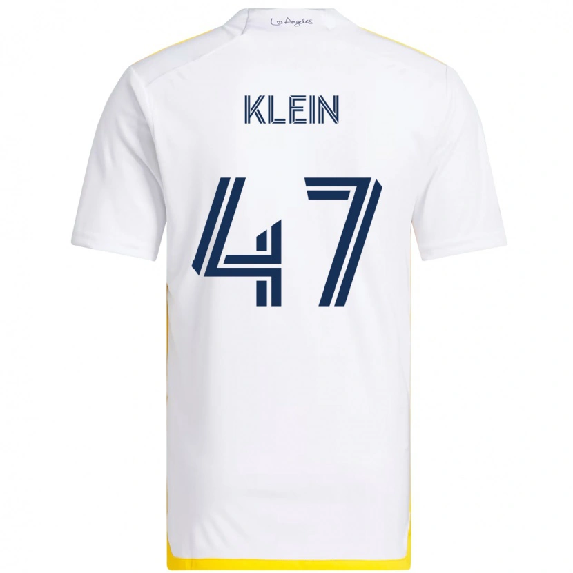 Danxen Criança Camisola Carson Klein #47 Branco Amarelo Principal 2025/26 Camisa Brasil