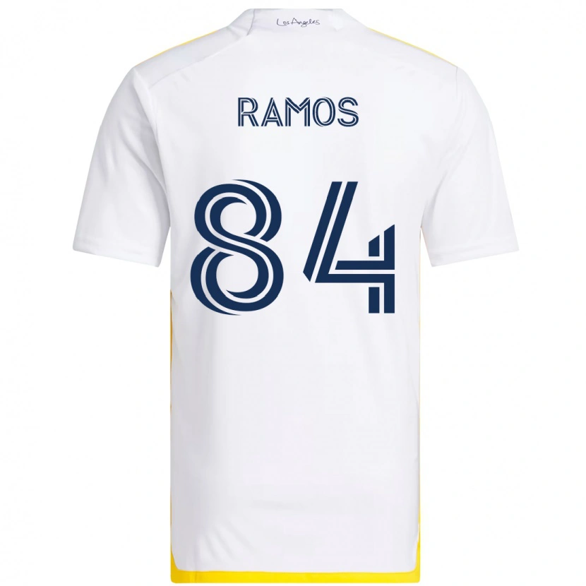 Danxen Criança Camisola Rubén Ramos #84 Branco Amarelo Principal 2025/26 Camisa Brasil