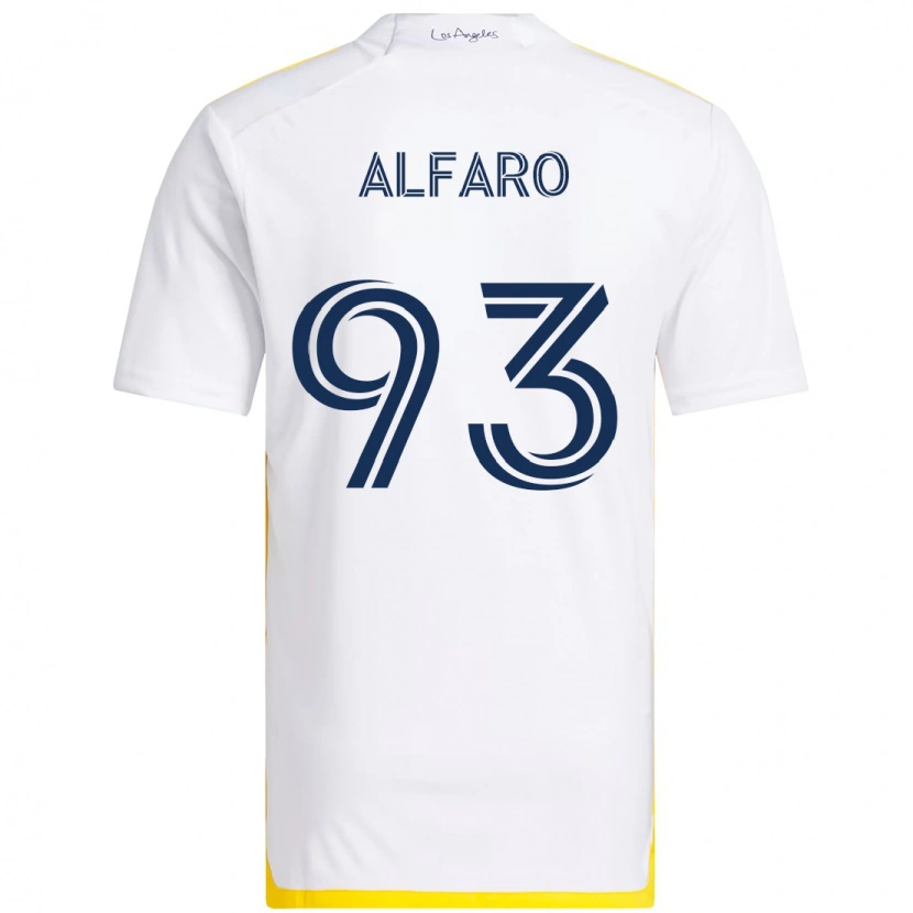 Danxen Criança Camisola Tony Alfaro #93 Branco Amarelo Principal 2025/26 Camisa Brasil