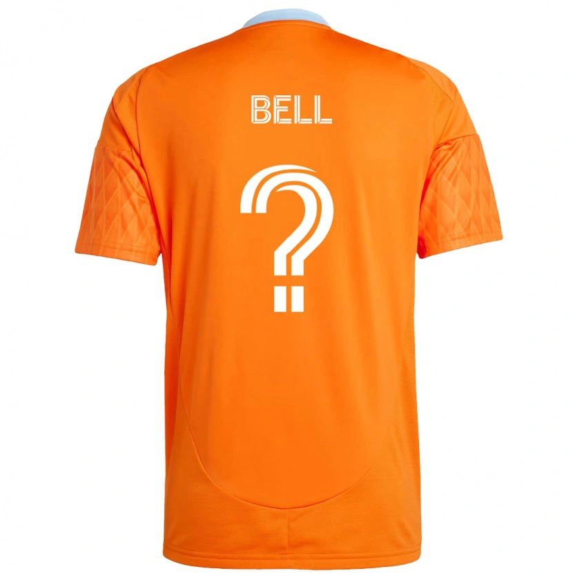 Danxen Criança Camisola Jahmani Bell #0 Laranja Branco Principal 2025/26 Camisa Brasil