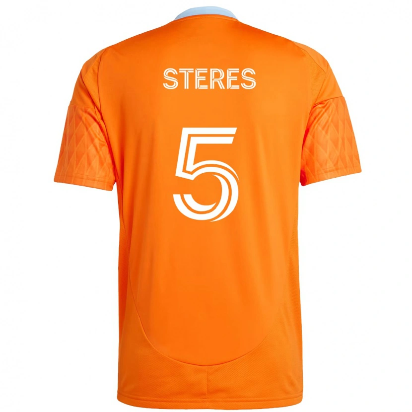 Danxen Criança Camisola Daniel Steres #5 Laranja Branco Principal 2025/26 Camisa Brasil