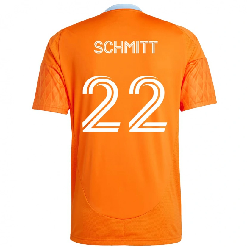 Danxen Criança Camisola Tate Schmitt #22 Laranja Branco Principal 2025/26 Camisa Brasil