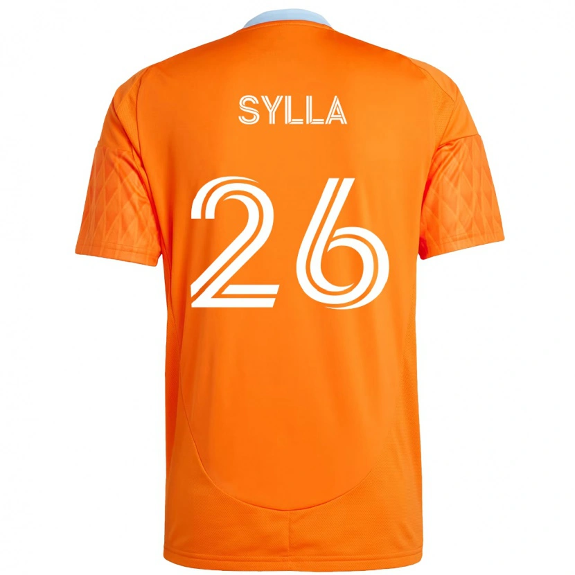 Danxen Criança Camisola Ousmane Sylla #26 Laranja Branco Principal 2025/26 Camisa Brasil