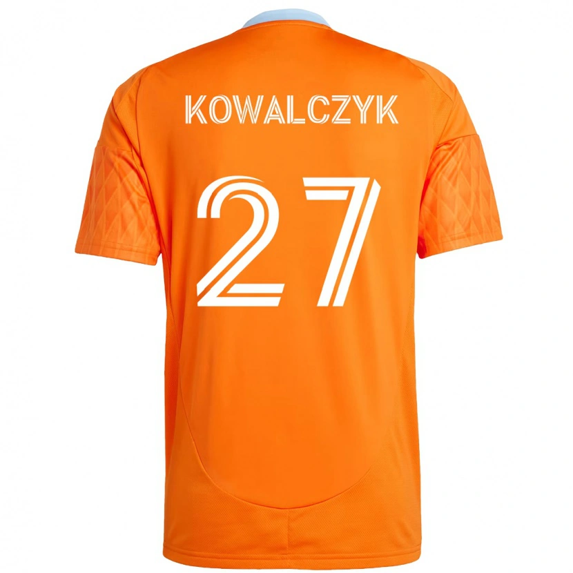 Danxen Criança Camisola Sebastian Kowalczyk #27 Laranja Branco Principal 2025/26 Camisa Brasil