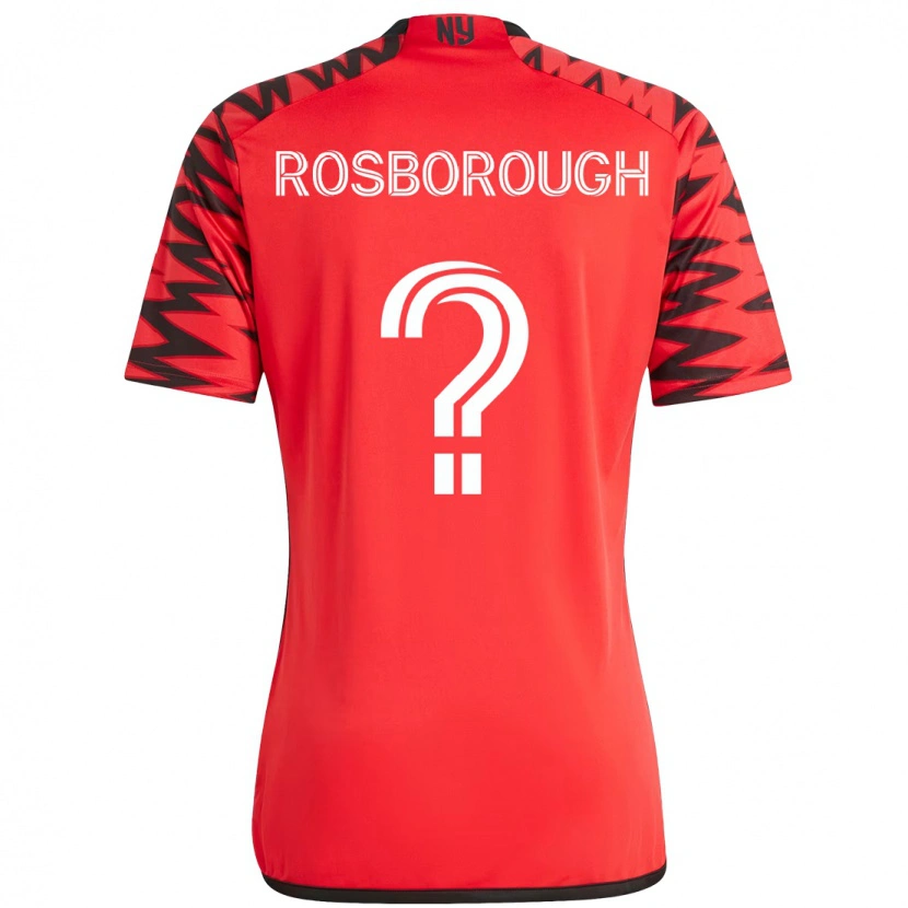 Danxen Criança Camisola Tanner Rosborough #0 Vermelho Preto Principal 2025/26 Camisa Brasil