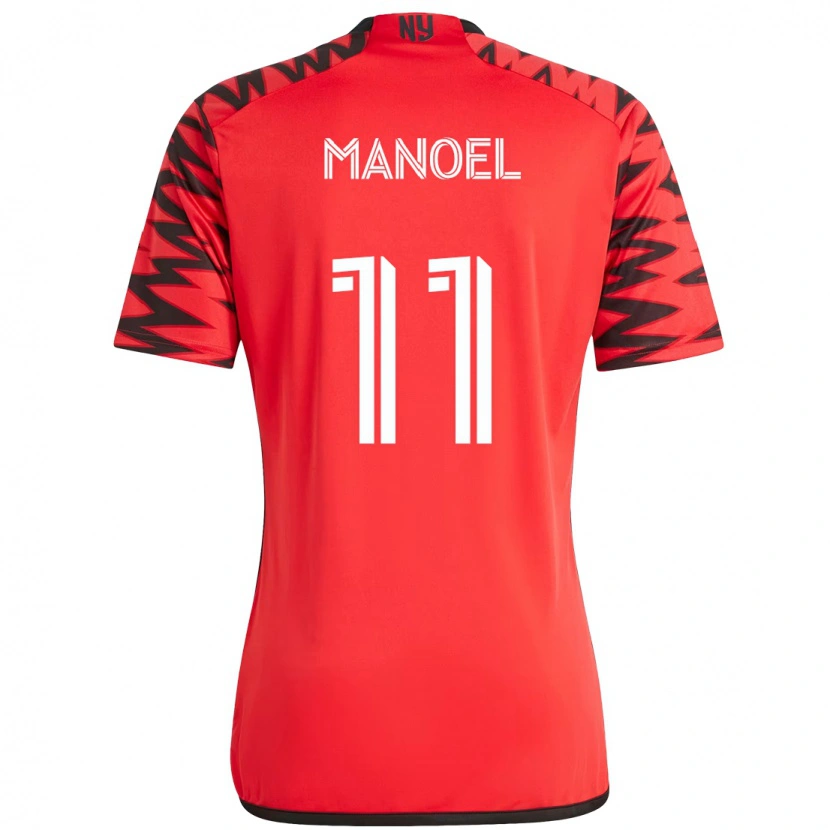 Danxen Criança Camisola Elias Manoel #11 Vermelho Preto Principal 2025/26 Camisa Brasil