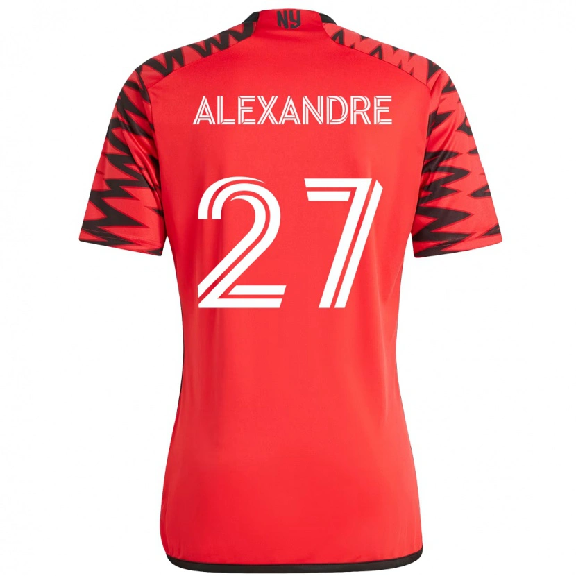 Danxen Criança Camisola Davi Alexandre #27 Vermelho Preto Principal 2025/26 Camisa Brasil