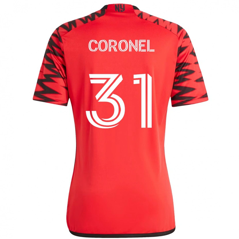 Danxen Criança Camisola Carlos Coronel #31 Vermelho Preto Principal 2025/26 Camisa Brasil
