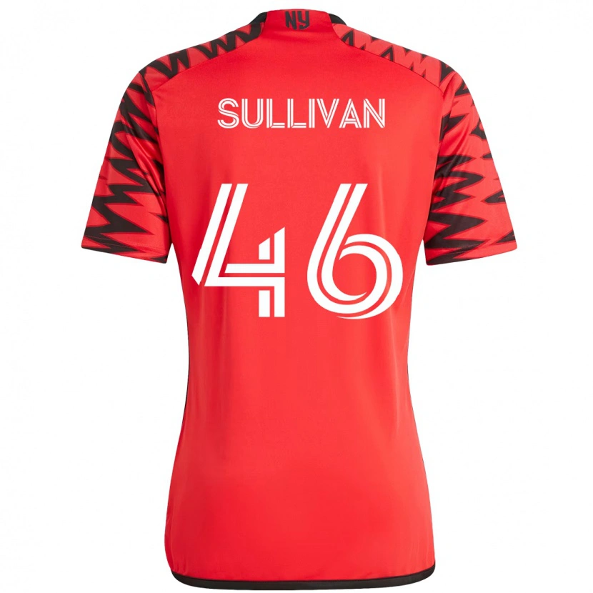 Danxen Criança Camisola Dylan Sullivan #46 Vermelho Preto Principal 2025/26 Camisa Brasil