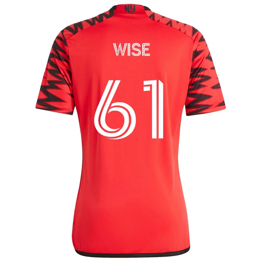 Danxen Criança Camisola Henry Wise #61 Vermelho Preto Principal 2025/26 Camisa Brasil