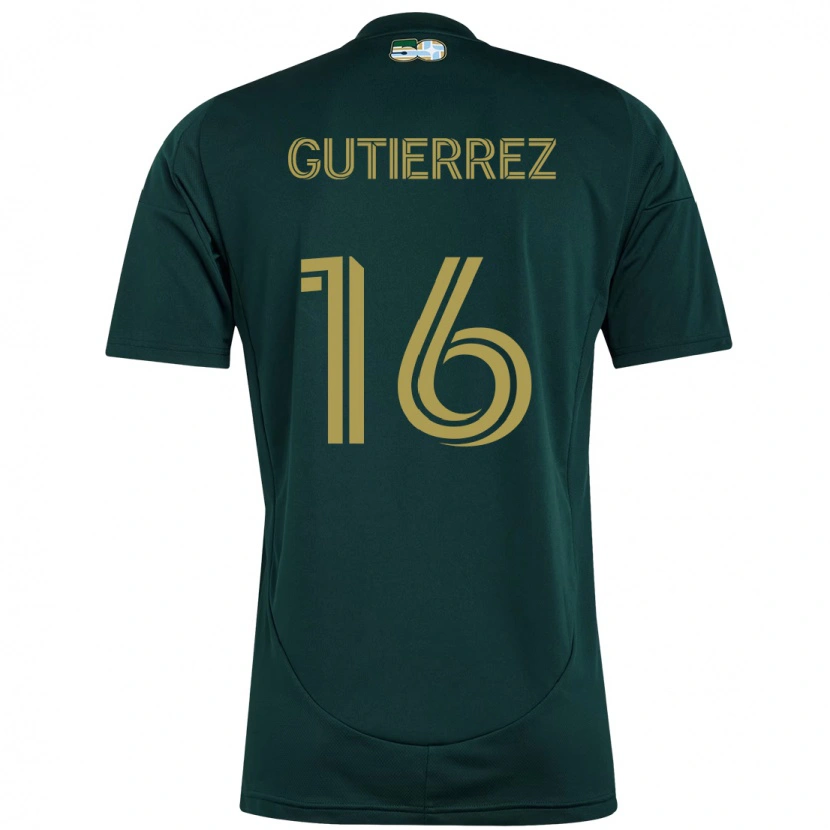 Danxen Criança Camisola Diego Gutiérrez #16 Preto Castanho Principal 2025/26 Camisa Brasil