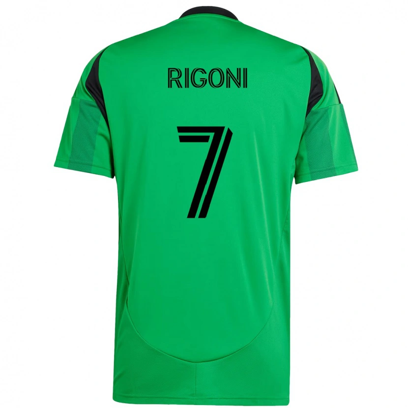Danxen Criança Camisola Emiliano Rigoni #7 Verde Preto Principal 2025/26 Camisa Brasil