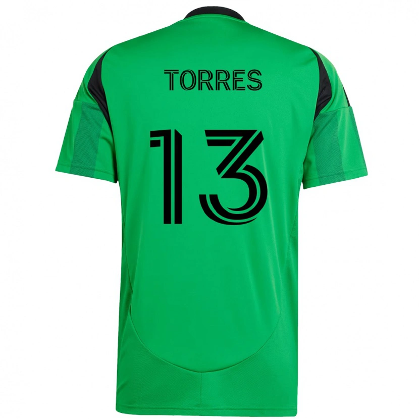 Danxen Criança Camisola Leo Torres #13 Verde Preto Principal 2025/26 Camisa Brasil