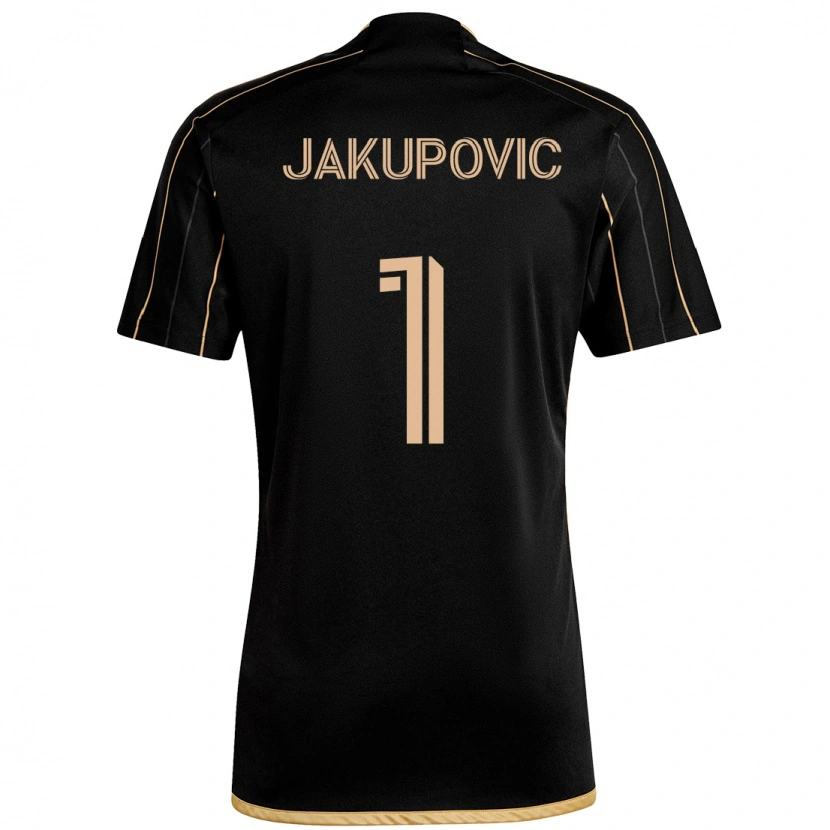 Danxen Criança Camisola Eldin Jakupovic #1 Preto Castanho Principal 2025/26 Camisa Brasil