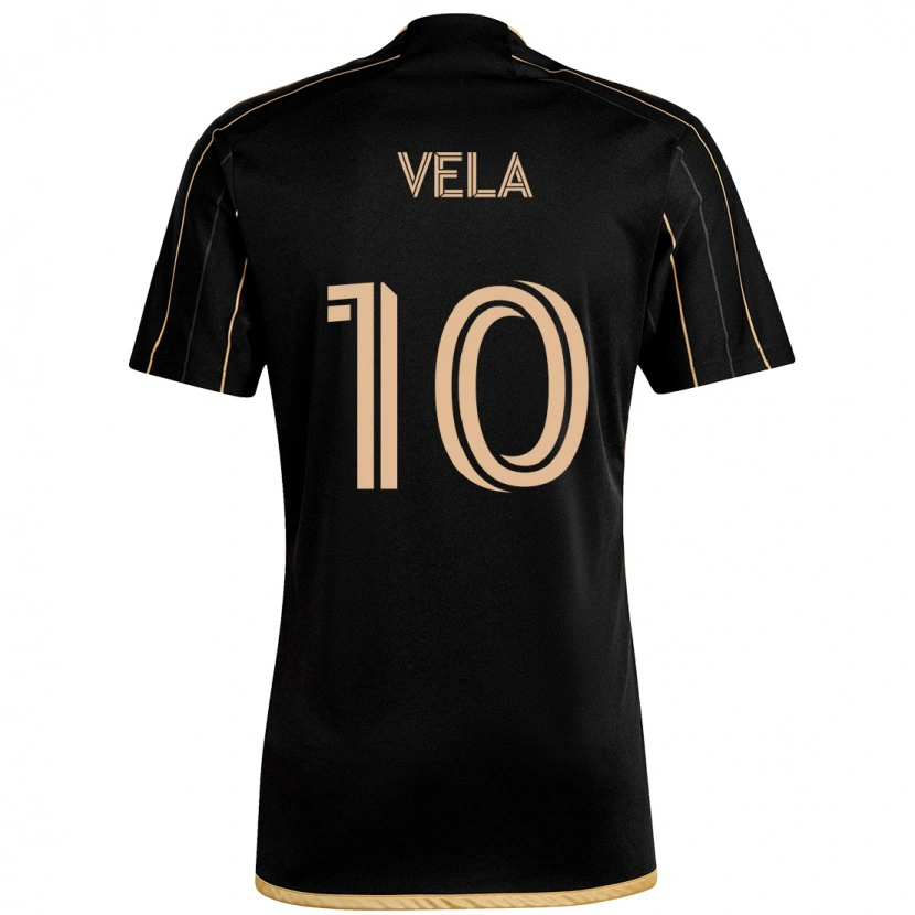 Danxen Criança Camisola Carlos Vela #10 Preto Castanho Principal 2025/26 Camisa Brasil