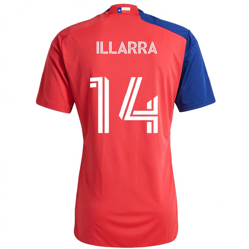 Danxen Criança Camisola Asier Illarramendi #14 Vermelho Azul Marinho Principal 2025/26 Camisa Brasil