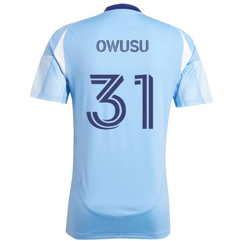 Danxen Criança Camisola Samuel Owusu #31 Azul Claro Principal 2025/26 Camisa Brasil